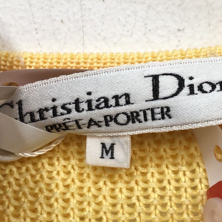 Dior Christian Dior Yellow Knit Tank Top Size M Size M / US 6-8 / IT 42-44 - 3 Thumbnail