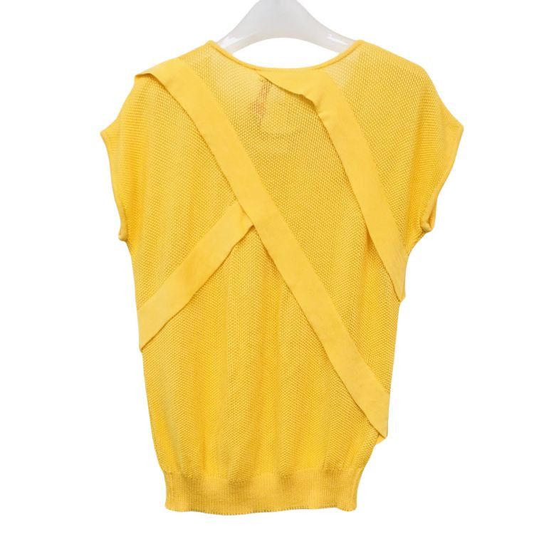 Dior Christian Dior Yellow Knit Tank Top Size M Size M / US 6-8 / IT 42-44 - 2 Thumbnail