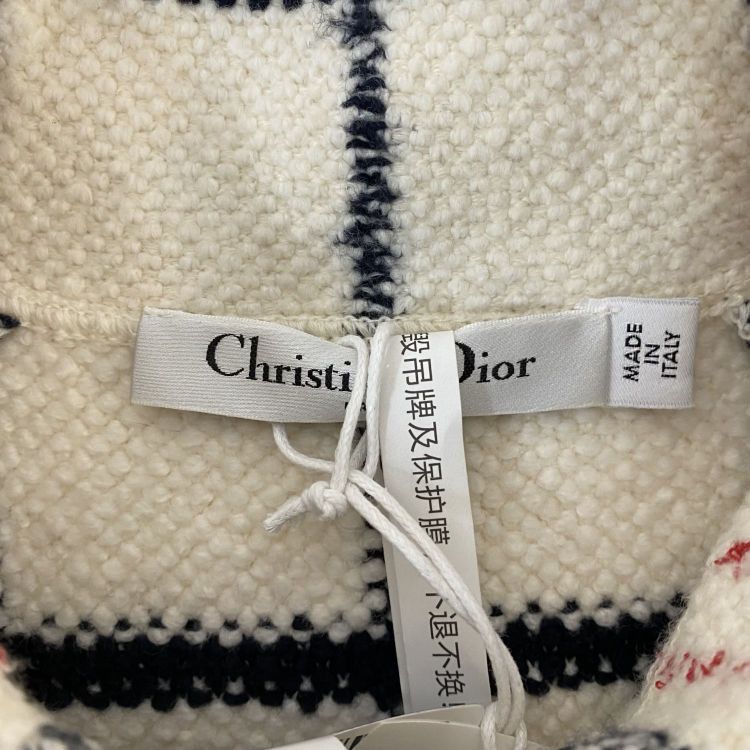 Dior Christian Dior Plaid Knit Jacket Size 34 Size XS / US 0-2 / IT 36-38 - 3 Thumbnail
