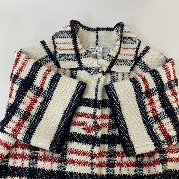 Dior Christian Dior Plaid Knit Jacket Size 34 Size XS / US 0-2 / IT 36-38 - 8 Thumbnail