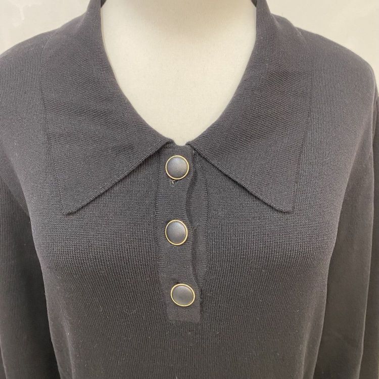 Dior Christian Dior Black Knit Sweater Size L Size L / US 10 / IT 46 - 5 Thumbnail