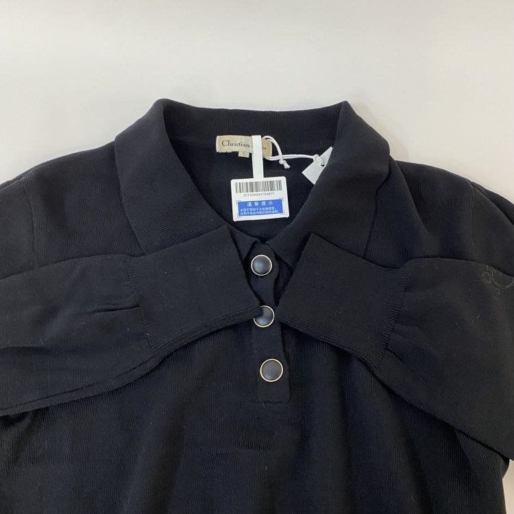 Dior Christian Dior Black Knit Sweater Size L Size L / US 10 / IT 46 - 8 Thumbnail