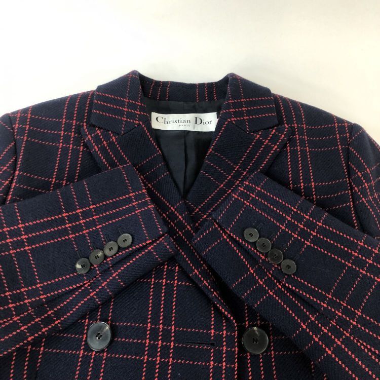 Dior Christian Dior Plaid Blazer Size FR 36 Size XS / US 0-2 / IT 36-38 - 9 Thumbnail