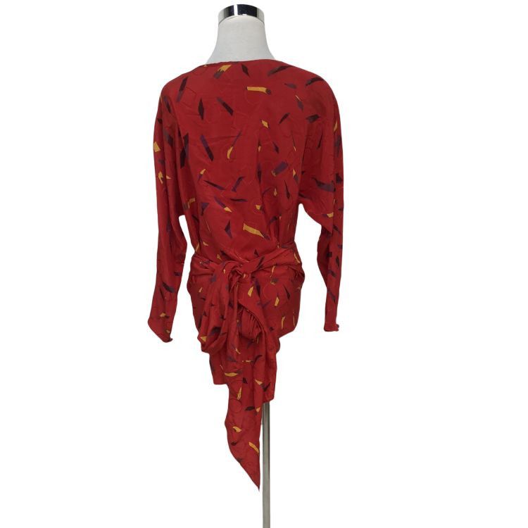 Dior Christian Dior Abstract Pattern Blouse Size M Size M / US 6-8 / IT 42-44 - 2 Thumbnail