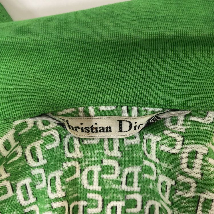 Dior Christian Dior Green CD Monogram Button Up Shirt Size S / US 4 / IT 40 - 3 Thumbnail