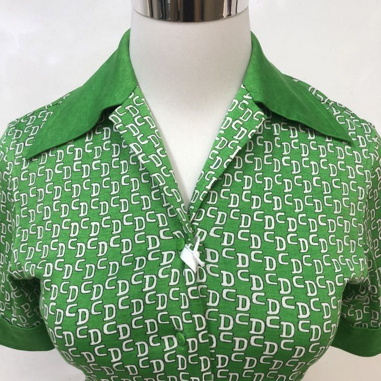 Dior Christian Dior Green CD Monogram Button Up Shirt Size S / US 4 / IT 40 - 5 Thumbnail