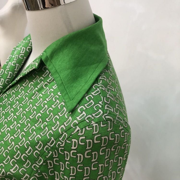 Dior Christian Dior Green CD Monogram Button Up Shirt Size S / US 4 / IT 40 - 6 Thumbnail