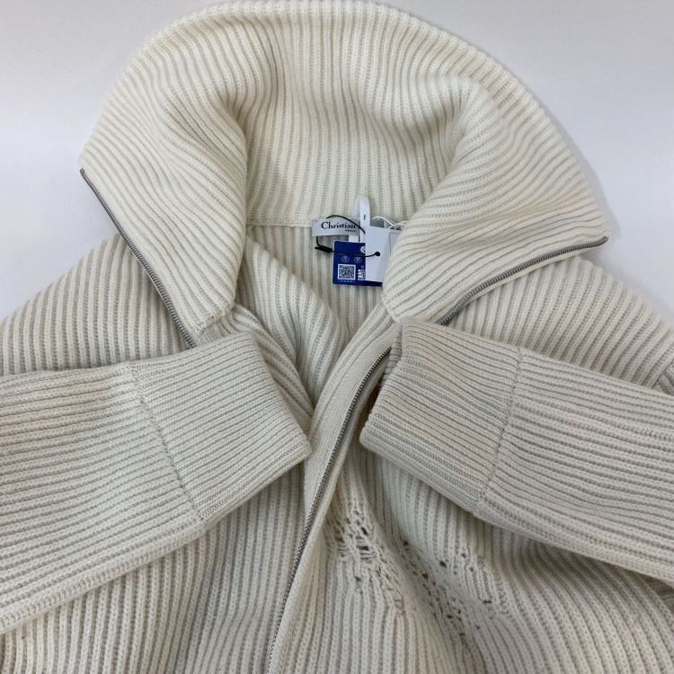 Dior Christian Dior Bee Logo Zip-up Cardigan FR 36 Size XS / US 0-2 / IT 36-38 - 10 Thumbnail