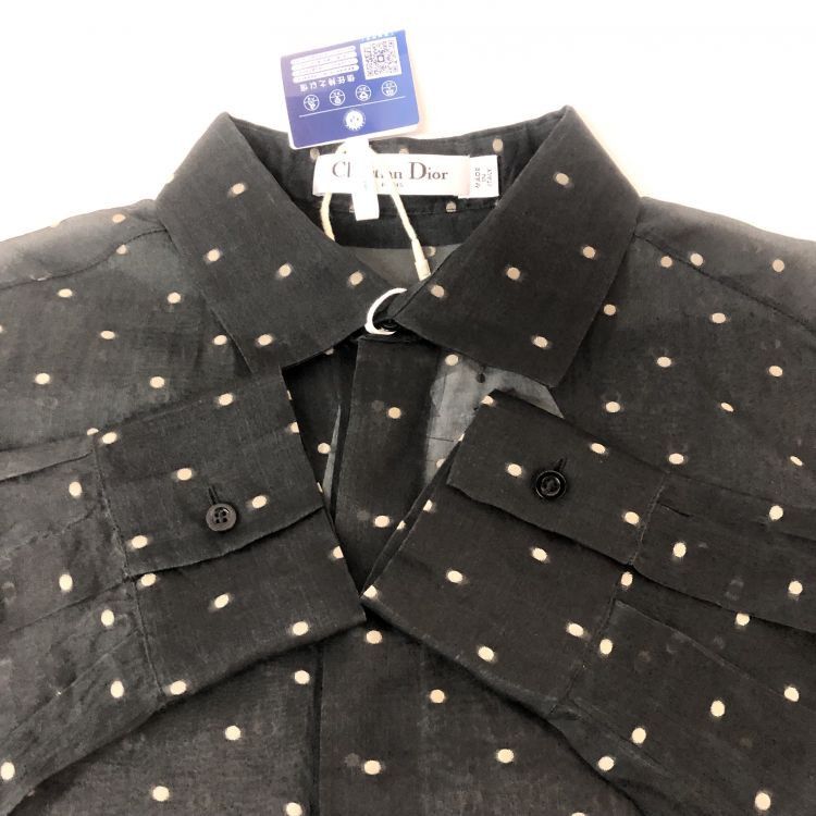 Dior Christian Dior Polka Dot Button Up Shirt Size 34 Size XS / US 0-2 / IT 36-38 - 8 Thumbnail