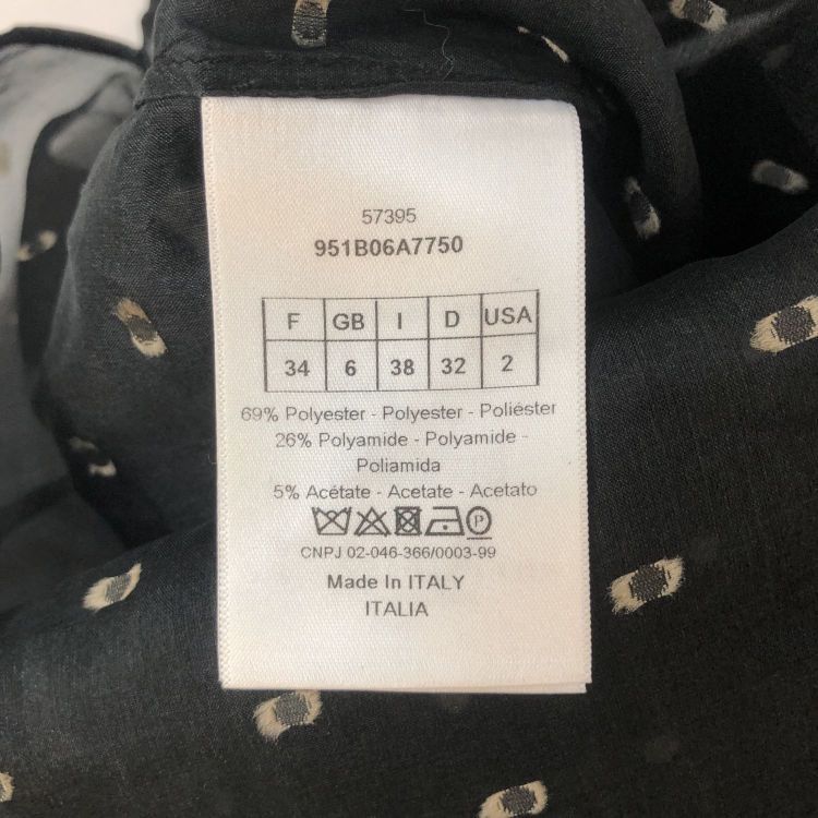Dior Christian Dior Polka Dot Button Up Shirt Size 34 Size XS / US 0-2 / IT 36-38 - 4 Thumbnail