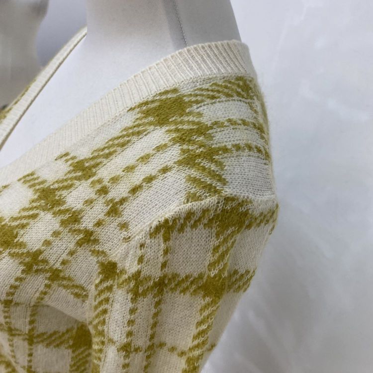 Dior Christian Dior Plaid Mohair Blend Cardigan Size 36 Size XS / US 0-2 / IT 36-38 - 7 Thumbnail