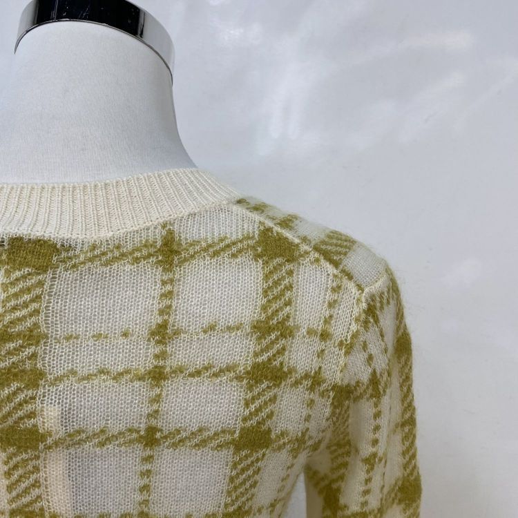 Dior Christian Dior Plaid Mohair Blend Cardigan Size 36 Size XS / US 0-2 / IT 36-38 - 8 Thumbnail