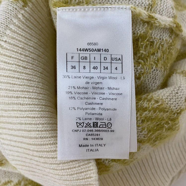 Dior Christian Dior Plaid Mohair Blend Cardigan Size 36 Size XS / US 0-2 / IT 36-38 - 4 Thumbnail