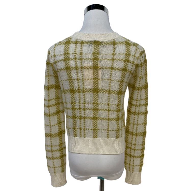 Dior Christian Dior Plaid Mohair Blend Cardigan Size 36 Size XS / US 0-2 / IT 36-38 - 2 Thumbnail