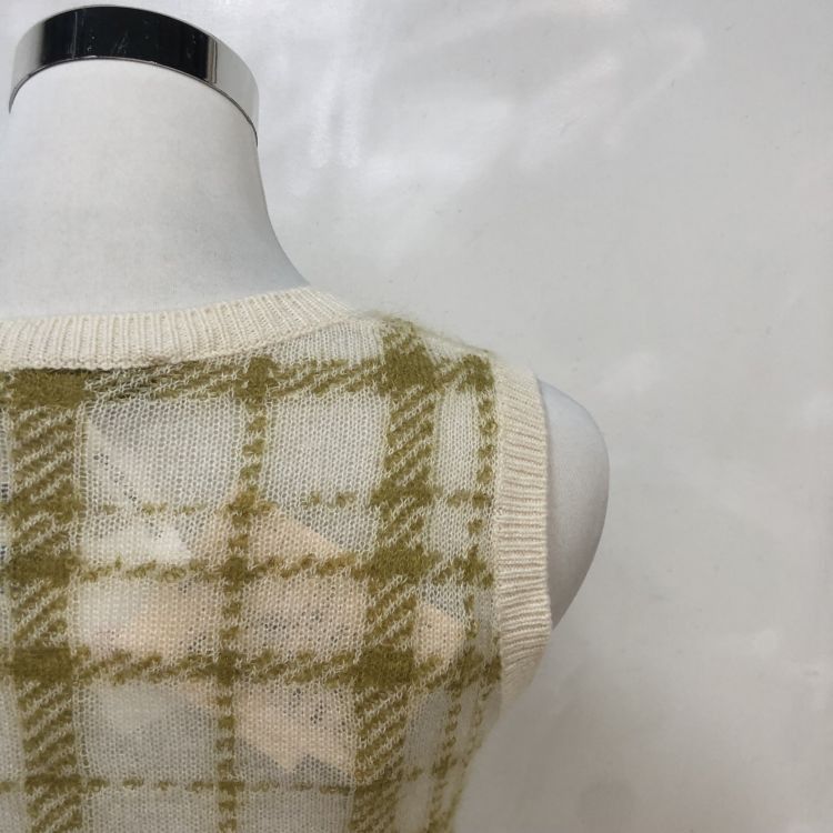 Dior Christian Dior Plaid Knit Sleeveless Sweater F 36 Size S / US 4 / IT 40 - 7 Thumbnail