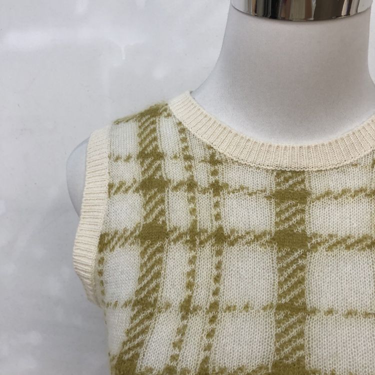 Dior Christian Dior Plaid Knit Sleeveless Sweater F 36 Size S / US 4 / IT 40 - 5 Thumbnail