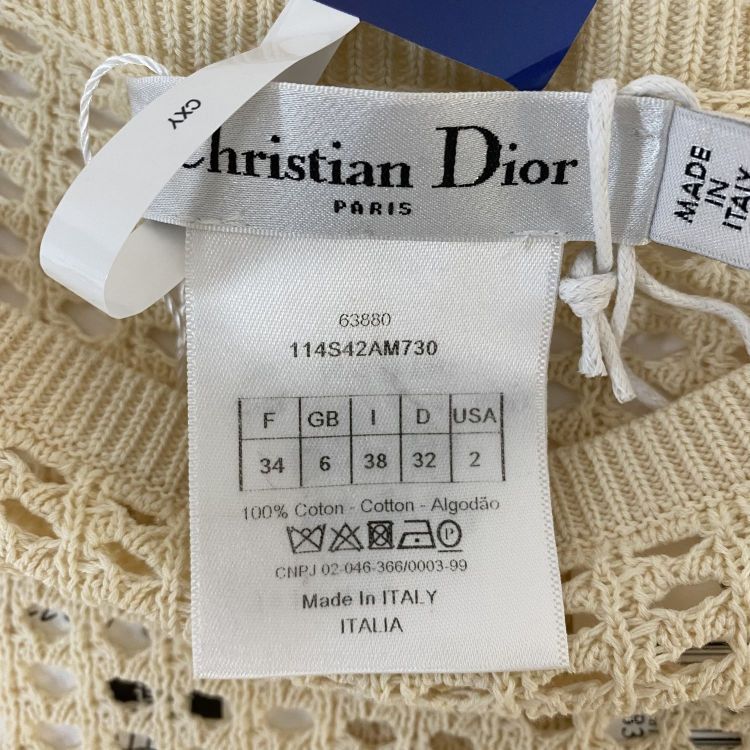 Dior Christian Dior Open Knit Fringe Sweater Size 34 Size XS / US 0-2 / IT 36-38 - 4 Thumbnail