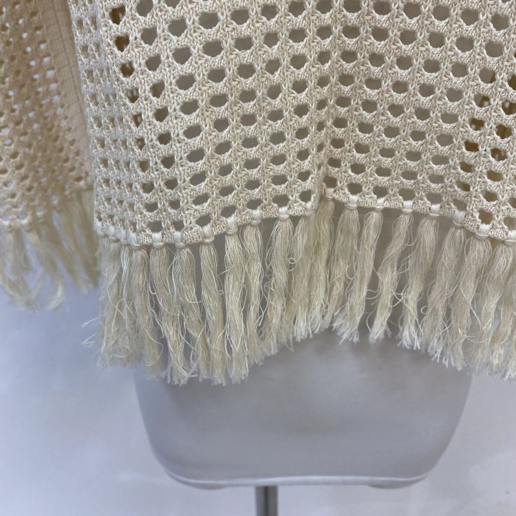 Dior Christian Dior Open Knit Fringe Sweater Size 34 Size XS / US 0-2 / IT 36-38 - 6 Thumbnail
