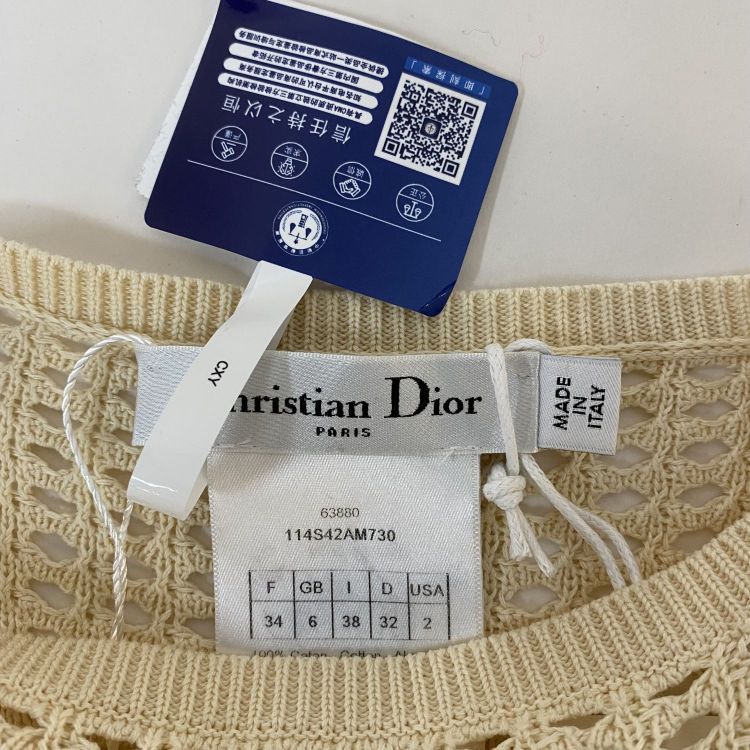 Dior Christian Dior Open Knit Fringe Sweater Size 34 Size XS / US 0-2 / IT 36-38 - 3 Thumbnail