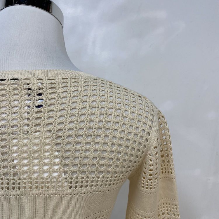 Dior Christian Dior Open Knit Fringe Sweater Size 34 Size XS / US 0-2 / IT 36-38 - 9 Thumbnail