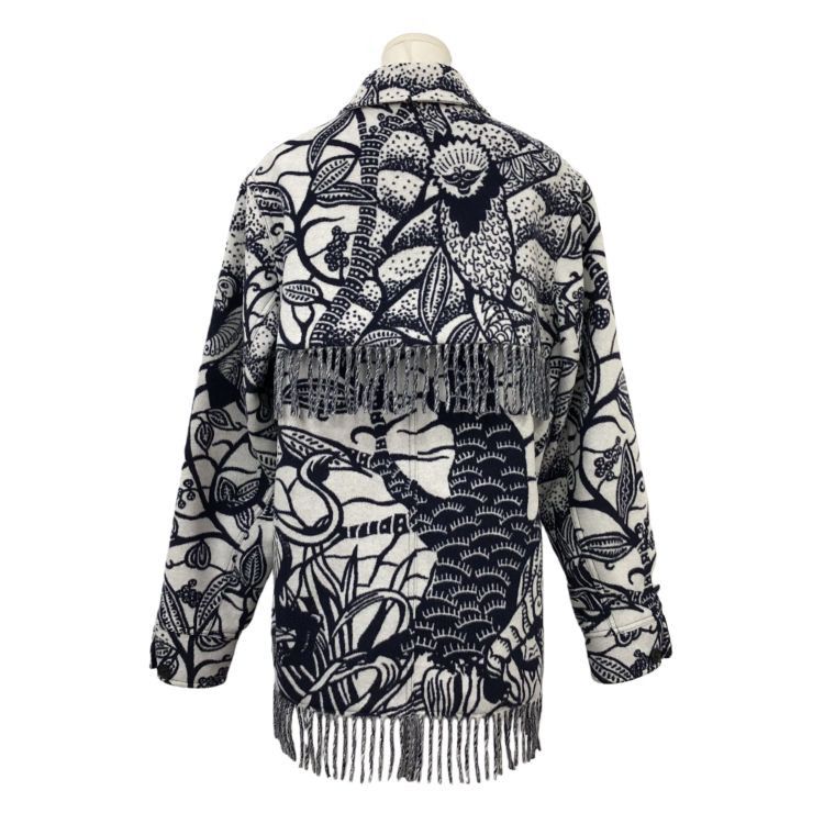 Dior Dior Graphic Fringe Coat Size FR 40 Size M / US 6-8 / IT 42-44 - 2 Thumbnail