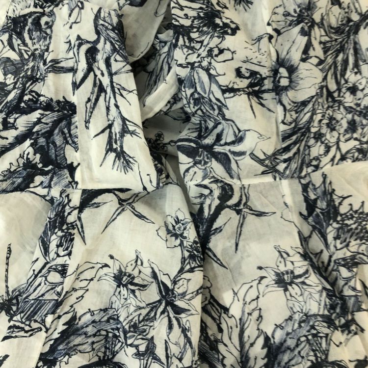 Dior Christian Dior Floral Print Blouse Size 36 Size XS / US 0-2 / IT 36-38 - 9 Thumbnail