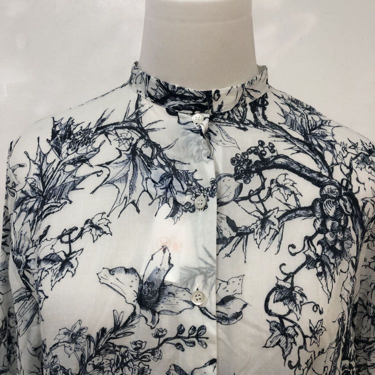 Dior Christian Dior Floral Print Blouse Size 36 Size XS / US 0-2 / IT 36-38 - 5 Thumbnail