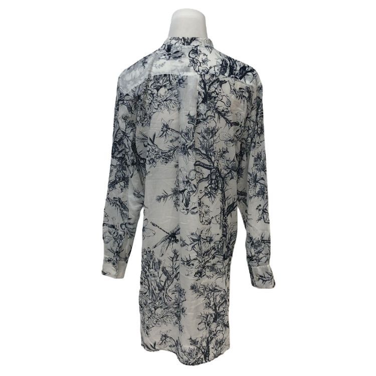 Dior Christian Dior Floral Print Blouse Size 36 Size XS / US 0-2 / IT 36-38 - 2 Thumbnail