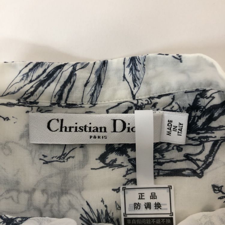 Dior Christian Dior Floral Print Blouse Size 36 Size XS / US 0-2 / IT 36-38 - 3 Thumbnail