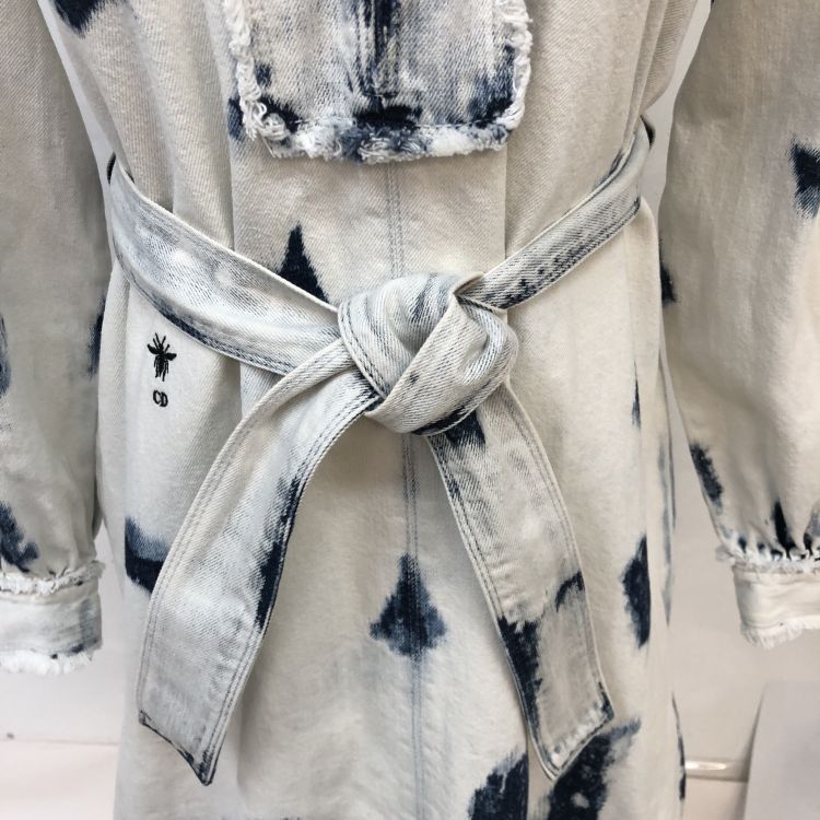 Dior Dior Bee Motif Tie Waist Mini Dress Size 36 Size XS / US 0-2 / IT 36-38 - 6 Thumbnail