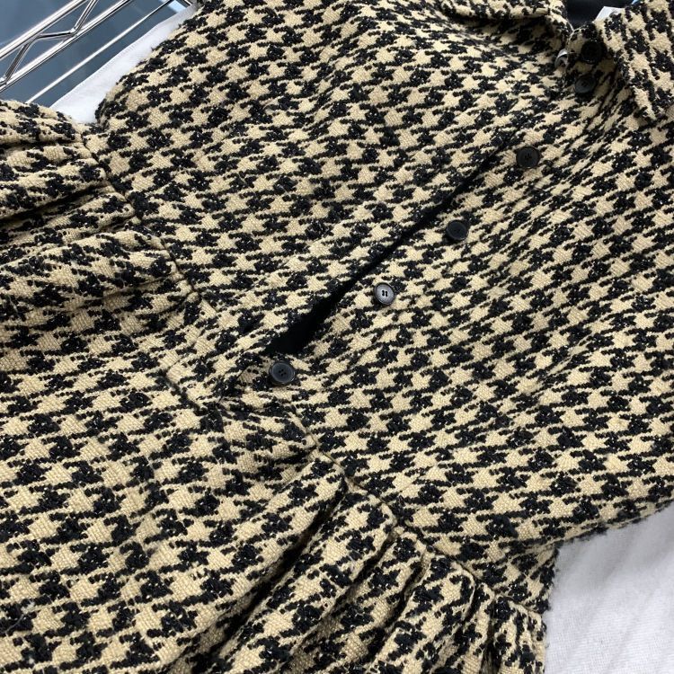 Dior Christian Dior Houndstooth Midi Dress Size 38 Size S / US 4 / IT 40 - 7 Thumbnail