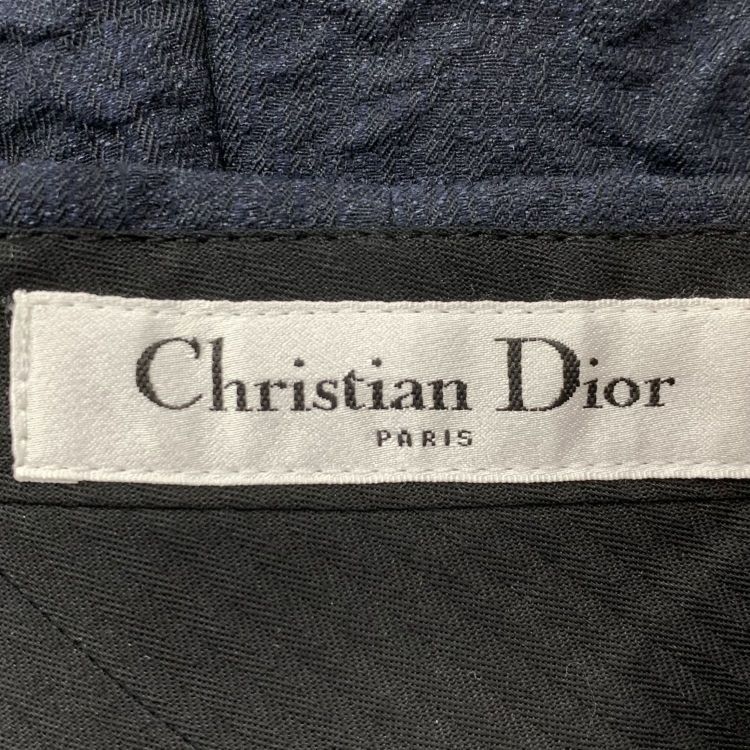 Dior Christian Dior Navy Textured Shorts Size 36 Size 25" / US 0 / IT 36 - 3 Thumbnail