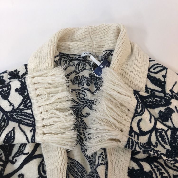 Dior Christian Dior Tiger Floral Fringe Coat Size 34 Size XS / US 0-2 / IT 36-38 - 10 Thumbnail