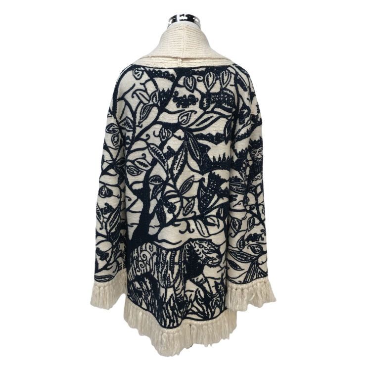 Dior Christian Dior Tiger Floral Fringe Coat Size 34 Size XS / US 0-2 / IT 36-38 - 2 Thumbnail