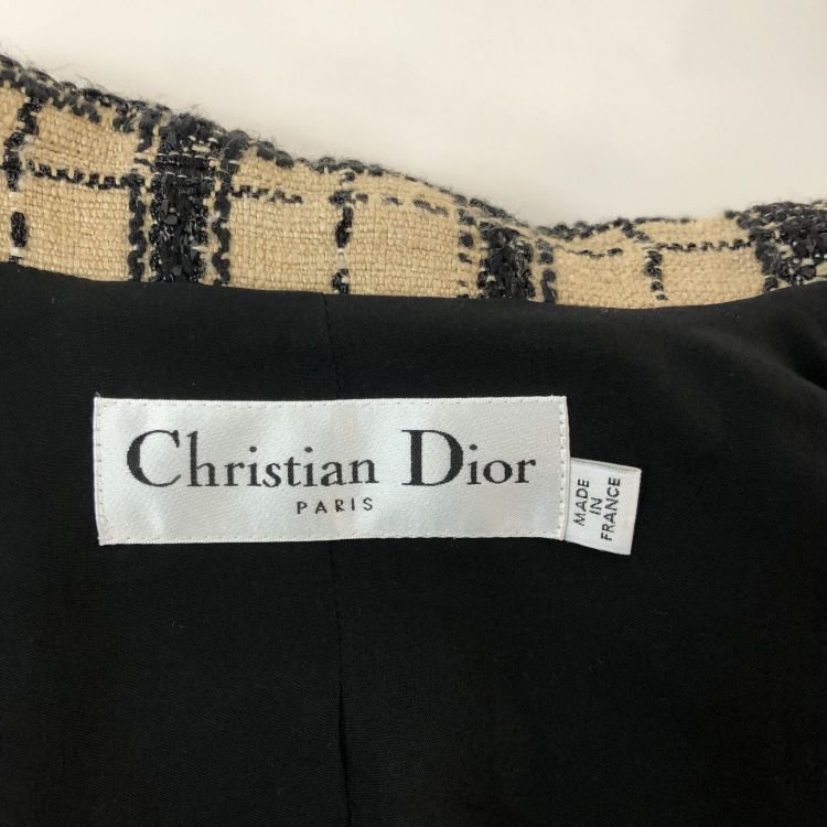 Dior Christian Dior Check Tweed Blazer Size 34 Size XS / US 0-2 / IT 36-38 - 3 Thumbnail