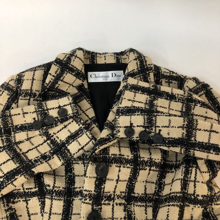 Dior Christian Dior Check Tweed Blazer Size 34 Size XS / US 0-2 / IT 36-38 - 10 Thumbnail