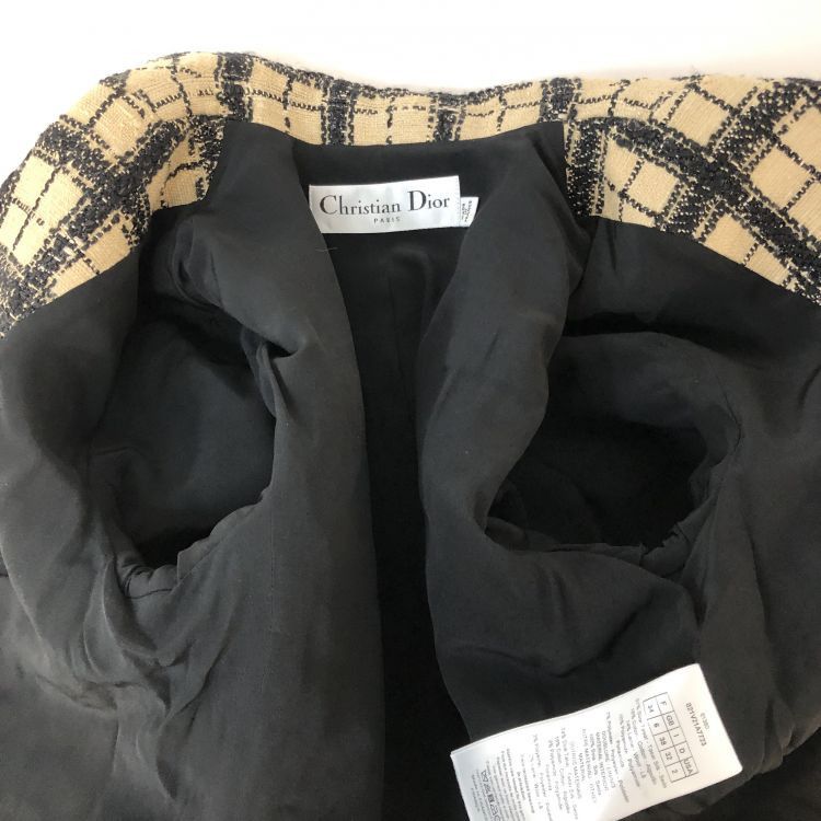 Dior Christian Dior Check Tweed Blazer Size 34 Size XS / US 0-2 / IT 36-38 - 9 Thumbnail