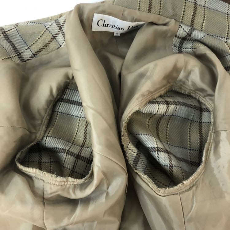 Dior Christian Dior Plaid Wool Coat Size S Size S / US 4 / IT 40 - 7 Thumbnail