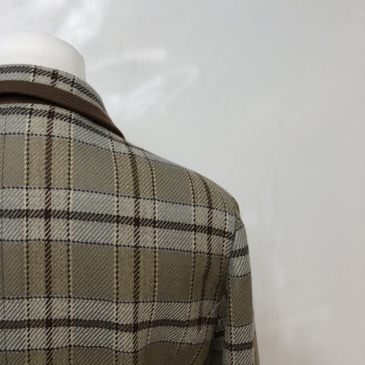 Dior Christian Dior Plaid Wool Coat Size S Size S / US 4 / IT 40 - 6 Thumbnail