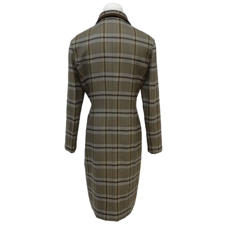 Dior Christian Dior Plaid Wool Coat Size S Size S / US 4 / IT 40 - 2 Thumbnail