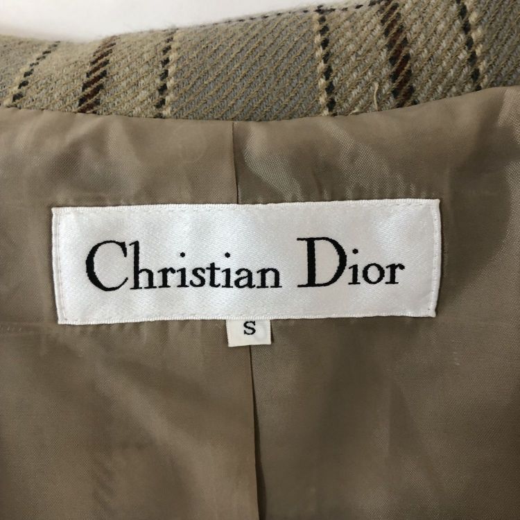 Dior Christian Dior Plaid Wool Coat Size S Size S / US 4 / IT 40 - 3 Thumbnail