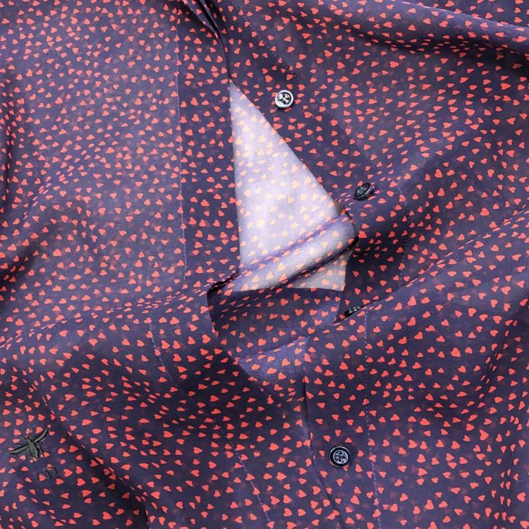 Dior Dior Heart Print Bee Silk Button Up Shirt Size 36 Size XS / US 0-2 / IT 36-38 - 6 Thumbnail