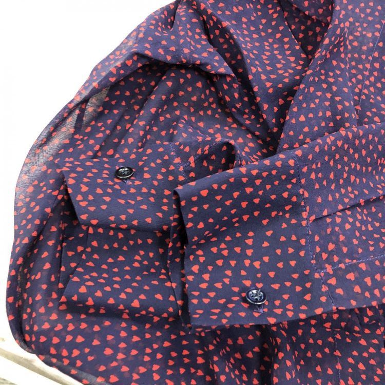 Dior Dior Heart Print Bee Silk Button Up Shirt Size 36 Size XS / US 0-2 / IT 36-38 - 7 Thumbnail