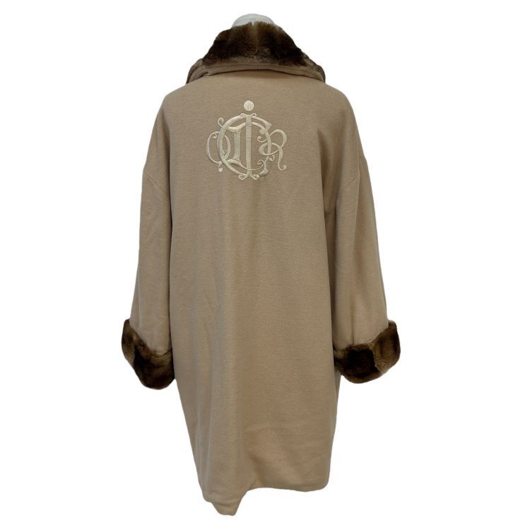 Dior Christian Dior Logo Embroidery Fur Coat Size M Size M / US 6-8 / IT 42-44 - 2 Thumbnail