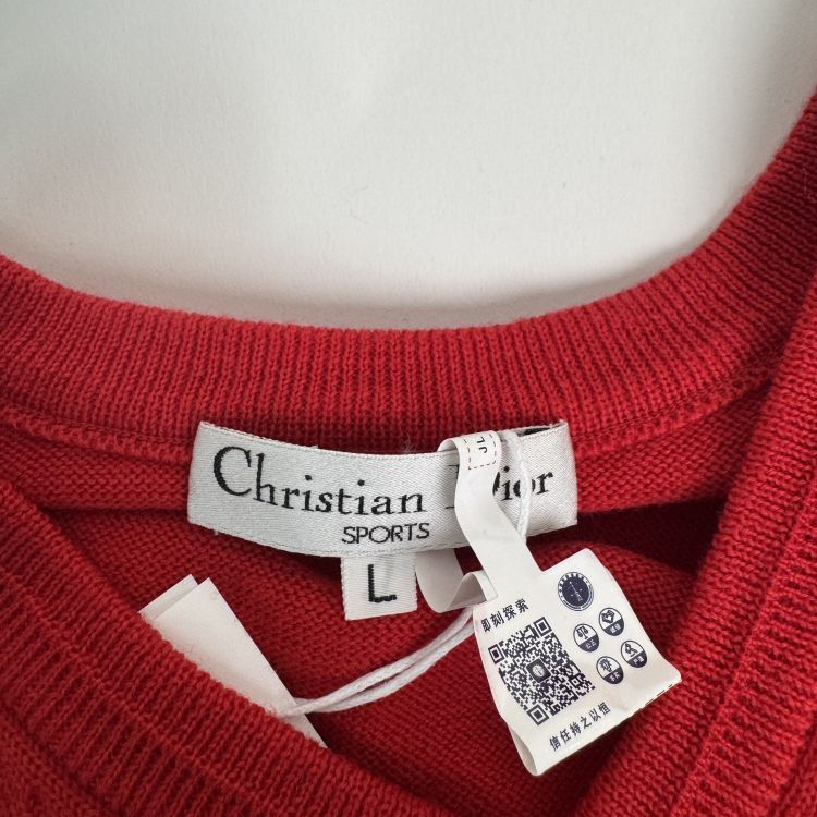 Dior Christian Dior Logo Sweater Vest Size L Size US L / EU 52-54 / 3 - 3 Thumbnail