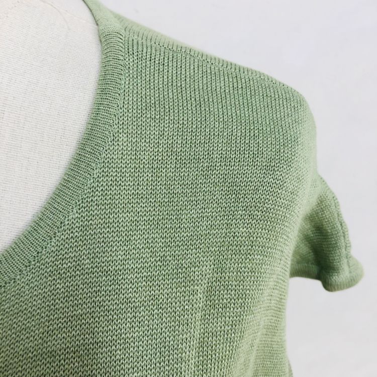 Dior Christian Dior Green Knit Midi Dress Size L Size L / US 10 / IT 46 - 6 Thumbnail
