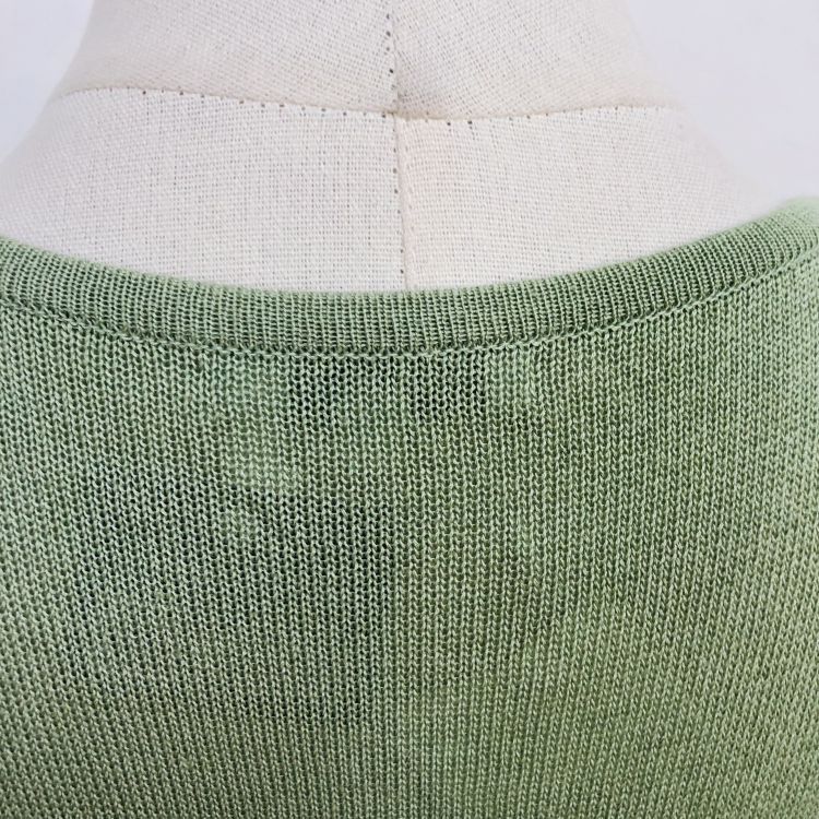 Dior Christian Dior Green Knit Midi Dress Size L Size L / US 10 / IT 46 - 7 Thumbnail