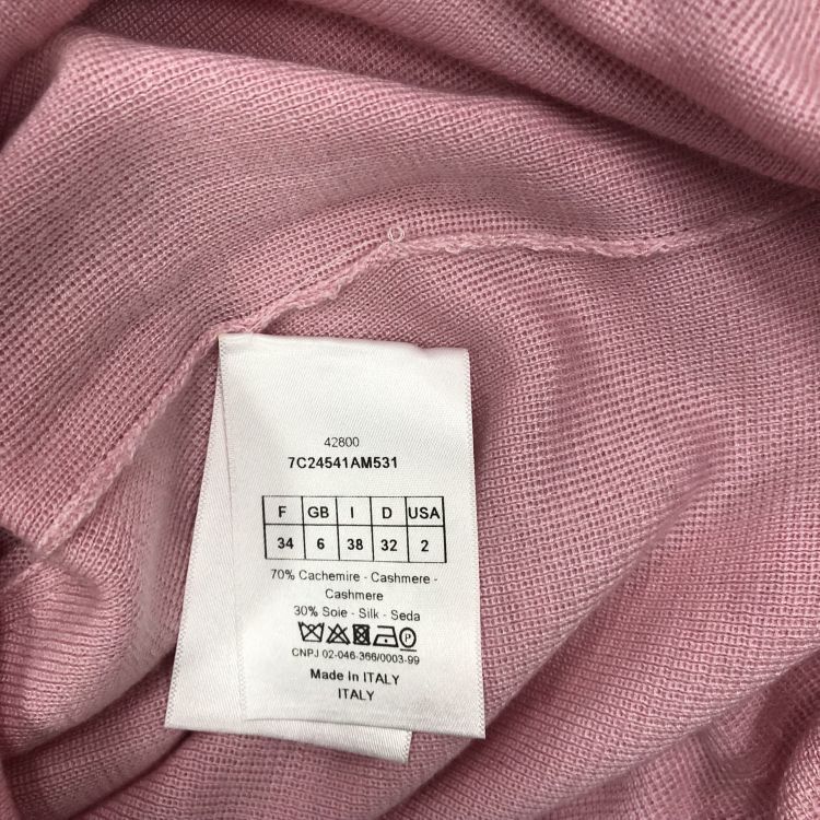 Dior Christian Dior Cashmere Silk Ruched Knit Sweater FR 34 Size XS / US 0-2 / IT 36-38 - 9 Thumbnail
