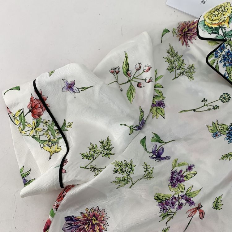 Dior Dior Floral Silk Button Up Shirt Size 34 Size XS / US 0-2 / IT 36-38 - 5 Thumbnail