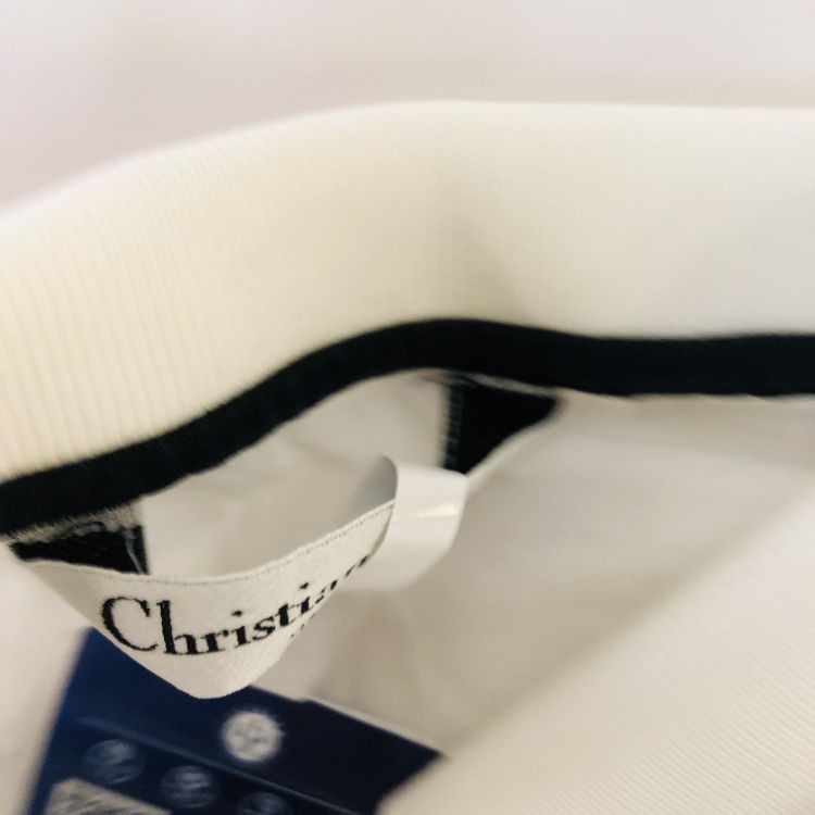 Dior Christian Dior Striped Logo Polo Size L Size US L / EU 52-54 / 3 - 3 Thumbnail